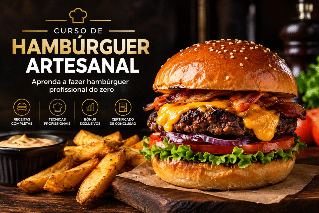 Curso de hambúrguer artesanal profissional