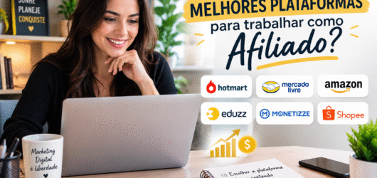 Melhores plataformas para trabalhar como afiliado e divulgar produtos digitais e físicos.